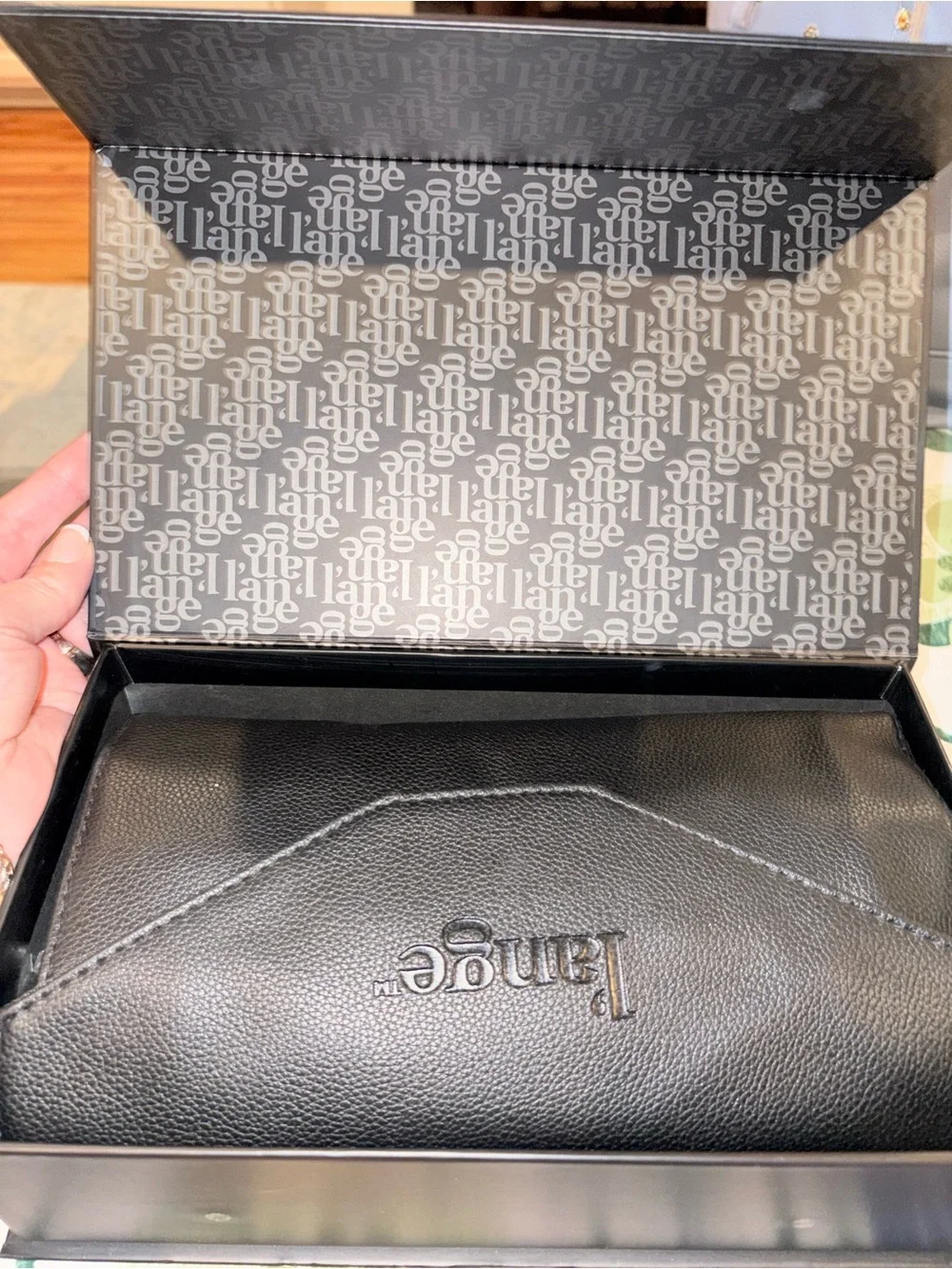 Lange Black and White LE CINQ Blush Palette Box
